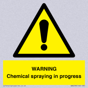 WARNING Chemical spraying in progress